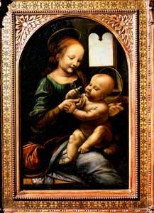 Çiçekli Madonna, Madonna Benois, 1478. by Leonardo da Vinci