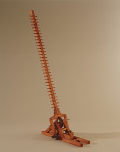 Da Vinci'nin merdiven tasarımının model rekonstrüksiyonu (ahşap ve metal)