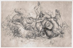 Neptün, c1504 by Leonardo da Vinci