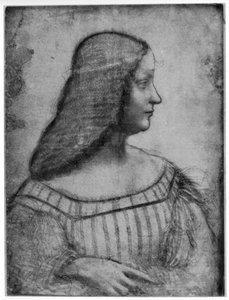 Isabella dEste'nin portresi, 1500 1954. by Leonardo da Vinci