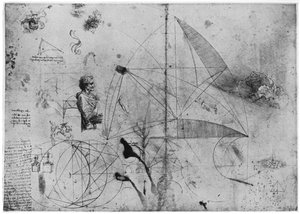 Çalışmalar sayfası, 15. yüzyılın sonu veya 16. yüzyılın başı 1954. by Leonardo da Vinci