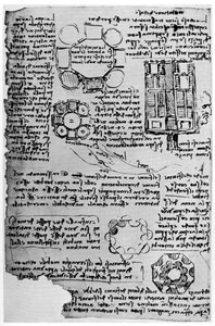 Romorantin Kalesi için taslak, 1517-1518 1954. by Leonardo da Vinci