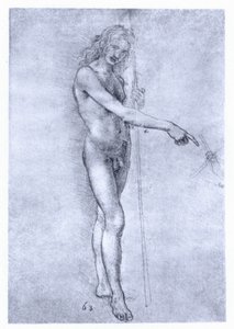 Vaftizci Yahya, c1478. by Leonardo da Vinci
