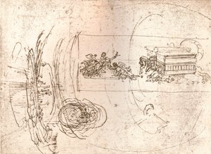 Alegorik kompozisyonlar için çalışmalar, c1472-c1519 1883 by Leonardo da Vinci