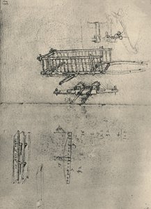 Bir Araba Çalışmaları, Vb., c1480 1945 by Leonardo da Vinci