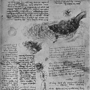 Hareket Halindeki Su Oluşumu Çalışmaları, c1480 1945 by Leonardo da Vinci