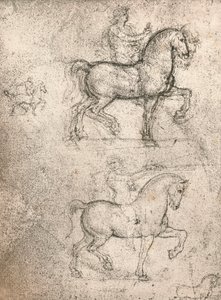 Sforza Anıtı için Çalışma, c1482-c1499 1883 by Leonardo da Vinci
