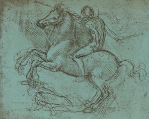 Sforza Anıtı için Çalışma, c1482-c1499 1883 by Leonardo da Vinci