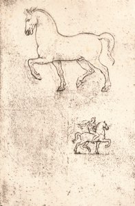Sforza Anıtı için Çalışma, c1482-c1499 1883 by Leonardo da Vinci