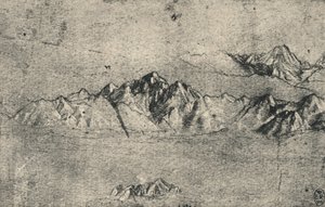 Sıradağlar Çalışması, c1480 1945 by Leonardo da Vinci