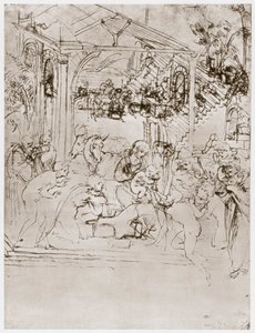 Kralların Hayranlığı, c1480 by Leonardo da Vinci