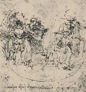 Kıskançlığın Maskesinin Düşüşü, c1480 1945 by Leonardo da Vinci