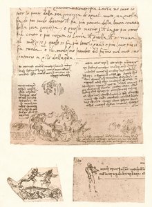 Üç çizim, c1472-c1519 1883 by Leonardo da Vinci