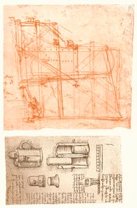 İki çizim, c1472-c1519 1883 by Leonardo da Vinci