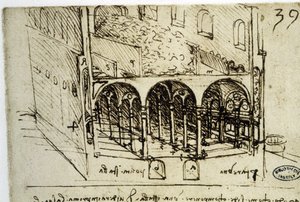 Şehir planlaması: mimari plan (39) Leonardo da Vinci'nin (Leonardo da Vinci) - Library of the Institut de France by Leonardo da Vinci