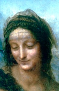 Aziz Anne detaylı Bakire ve Çocuk, 1502-1516 by Leonardo da Vinci