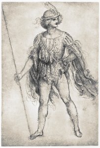 Maskeli Balo Kostümlü Gençlik, 1506-1507 by Leonardo da Vinci
