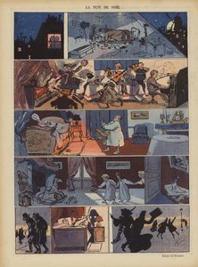Noel arifesi. Le Rire için İllüstrasyon