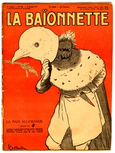 Renklerde Hiciv “La Baionnette”in Kapağı by Leonetto Cappiello