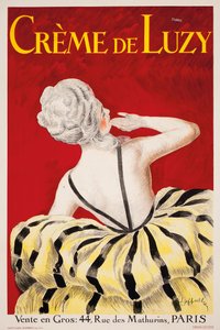 "Creme de Luzy", Parisli kozmetik firması Luzy için bir reklam afişi, 1919