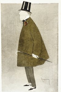 Jacques Doucet (1853¿1929), zarif elbiseleriyle tanınan Fransız moda tasarımcısı, pastel renklerin üst üste bindirilmesinde dayanıksız yarı saydam malzemelerden yapılmış. by Leonetto Cappiello