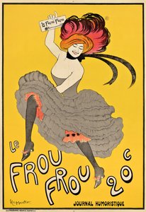Fransız dergisi "Le Frou Frou"nun reklamını yapan afiş, 1899