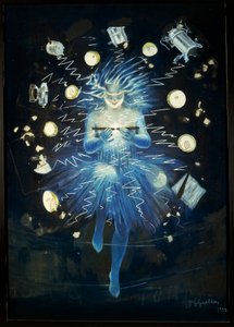 Elektrikli cihaz için reklam taslağı, Leonetto Cappiello, pastel çizim by Leonetto Cappiello