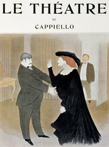 Aktörler Lucien Guitry (1860-1925) ve Jane Harding, Paris