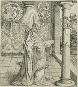 Habsburg Hanedanı ile Bağlantılı Azizlerden Aziz Emesbertus by Leonhard Beck