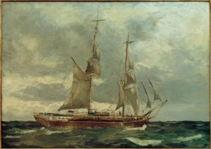 Schoonerbrigg by Leonhard Sandrock