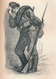 Savaş Fonu Posteri için Çizim, c1914 by Leonid Osipovic Pasternak