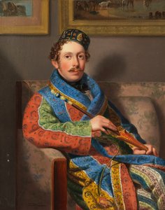 Sigara İçen Cüppeli Genç Beyefendi, 1830.