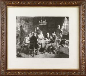 Yıkım Yolu: Kolej (gravür) by Leopold Flameng