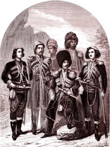 1865'te Transkafkasya ve Gürcistan. Rusya. (Gravür) by Leopold Flameng