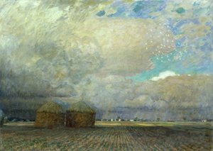 Kulübelerle Peyzaj, 1900