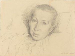 Sanatçının Kızkardeşi Marie von Kalckreuth by Leopold von Kalckreuth