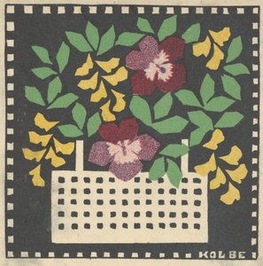 Çiçek Sepeti, 1907. by Leopoldine Kolbe