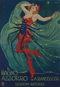 Mavi Örümcek Mavi Örümcek, Alberto Iginio Randegger, 1916.