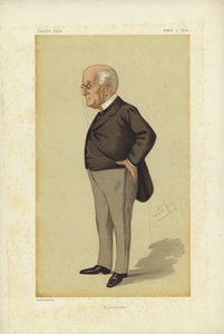 James Manby Gully, MD, Hydropathy, Vanity Fair Cartoon (renkli lito) by Leslie Matthew Ward