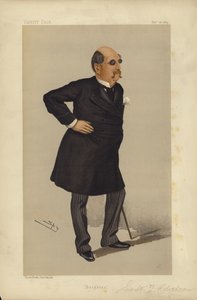 Sir William Tindal Robertson, Brighton, Vanity Fair karikatürü (renkli taş)