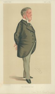 Admiral Frederick Beauchamp Paget-Seymour, The swell of the ocean, 9 September 1876, Vanity Fair cartoon  by Leslie Matthew Ward