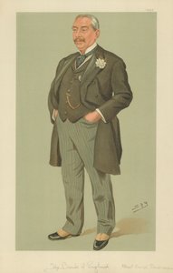 Bay Albert George Sandeman, İngiltere Merkez Bankası, 12 Eylül 1895, Vanity Fair karikatürü by Leslie Matthew Ward
