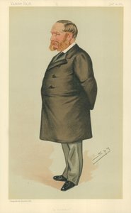 Bay Charles Henry Wilson, Bir gecekondu, 24 Ocak 1885, Vanity Fair karikatürü (renkli taş) by Leslie Matthew Ward