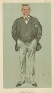 Bay James Thompson, Caledonian Demiryolu, 15 Ağustos 1895, Vanity Fair karikatürü by Leslie Matthew Ward