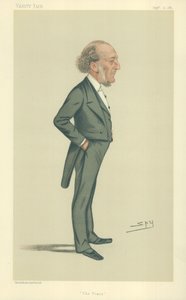 Bay John Walter, The Times, 10 Eylül 1881, Vanity Fair karikatürü by Leslie Matthew Ward