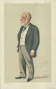 Sir Albert Abdallah David Sassoon, The Indian Rothschild, 16 Ağustos 1879, Vanity Fair karikatürü by Leslie Matthew Ward