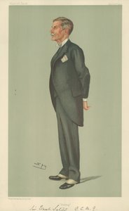 Sir Ernest Satow, Pekin, 23 Nisan 1903, Vanity Fair karikatürü by Leslie Matthew Ward
