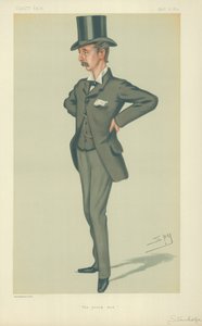 Hon Edward Stanhope Milletvekili, Genç adam, 12 Nisan 1879, Vanity Fair karikatürü by Leslie Matthew Ward