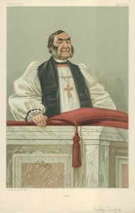 The Rev Frederick Temple, Canterbury Başpiskoposu, Just, 11 Eylül 1902, Vanity Fair karikatürü by Leslie Matthew Ward