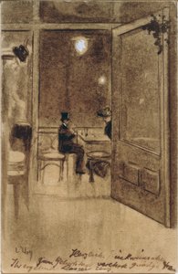 Kafe Bauer odası by Lesser Ury